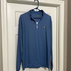 Peter Millar L Blue pullover 1/4 zip